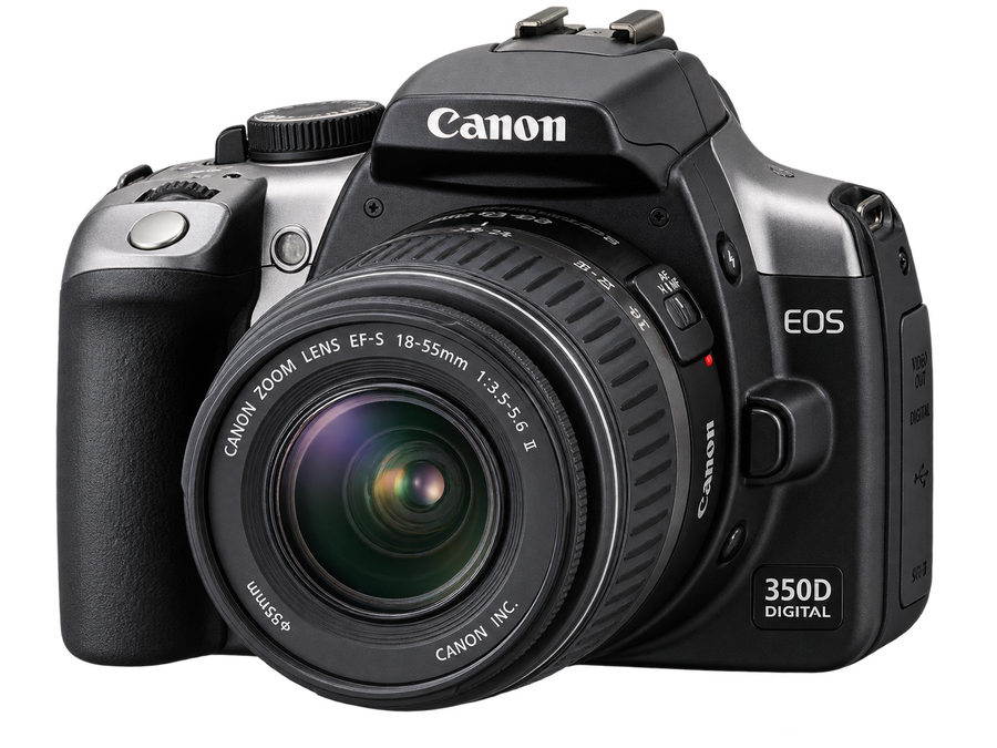 Canon EOS 350D spejlreflekskamera uden baggrund